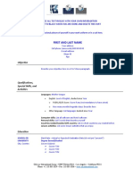 ITN Business Resume Format