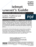 Cairns Fire Helmet Instruction Manual ENMX ESCA FR
