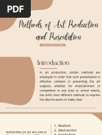 Methods of Art Production and Presentation