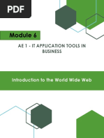 Module 6 - AE 1 Intro To World Wide Web