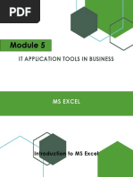 Module 5 - AE 1 MS Excel