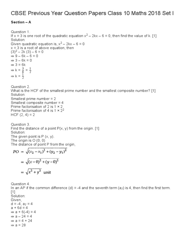 CBSE CLASS 10 MATHS STANDARD PREVIOUS YEAR QUESTION PAPER PDF visual data 4