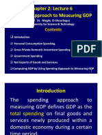 Spending Approach To Measuring GDP Chapter 2: Lecture 6