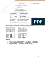 Artigos definidos e indefinidos em português