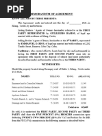 Memorandum of Agreement