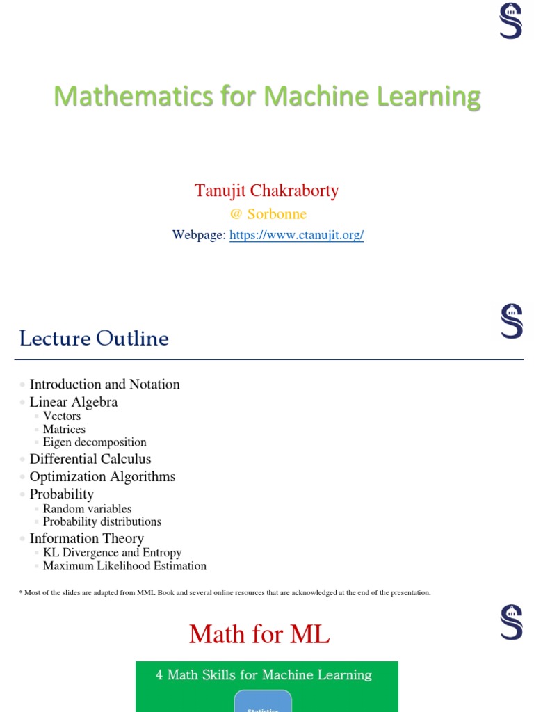 Mathematics For Machine Learning Pdf Book