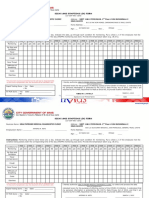 Signs and Symptoms Log Form: Floor #154 BUCANDALA 2 Imus Cavite