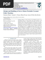 Design and Building of Servo Motor Portable Coconut Peller Machine