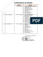 Jadwal Kehadiran