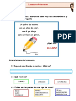 E1 A1 FICHA Leemos Adivinanzas