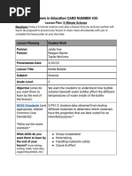 Jaida Vue - Careers in Education 5-Minute Science Lesson Plan