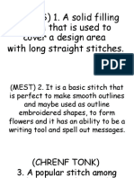 Embroidery stitches and tools explained