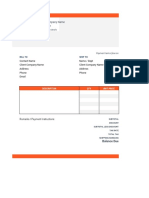 Invoice Template 4 Excel