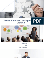 Human Resource Development (HRD) : Group 2