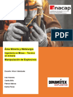 Área Minería y Metalurgia: Ingeniería en Minas - Técnico en Minería