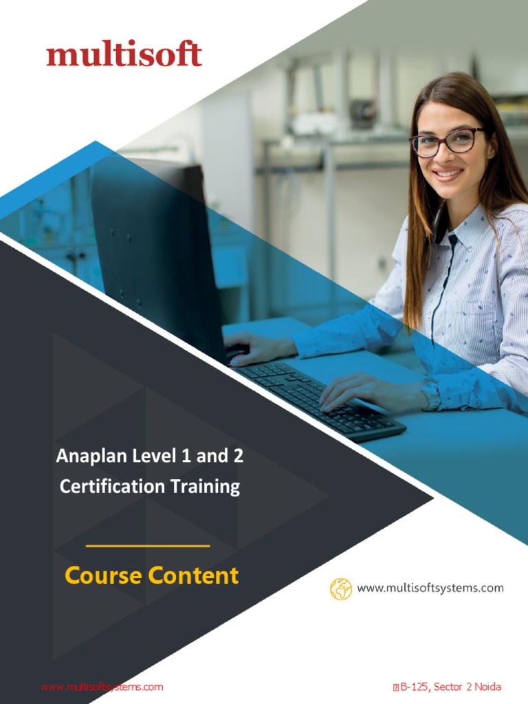 Anaplan Level 1 and 2 Certification Training Course Content PDF Anaplan Level 1 and 2 Certification Training Course Content PDF
