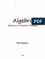 Algebra Solutions