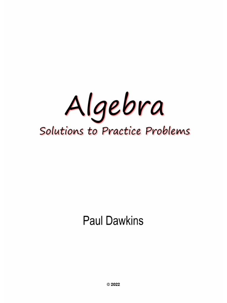 Aops Algebra Solutions Pdf Online
