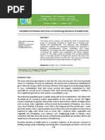 The Effect of Products and Prices On Purchasing Decisions of Health Food