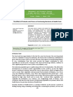 The Effect of Products and Prices On Purchasing Decisions of Health Food