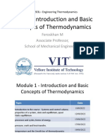 Unit 1 - Introduction and Basic Concepts of Thermodynamics