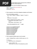 22616-Programming With Python Syllabus | PDF