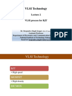 VLSI BJT process steps for transistor fabrication