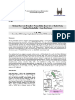 Optimal Recovery From Low Permeability Reservoirs of Kalol Field, Cambay Basin, India - Some Key Issues