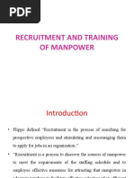 Recruiment and Training