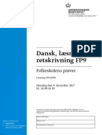 Dansk, Læsning Og Retskrivning FP9: Folkeskolens Prøver