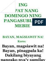 ING Kapat Nang Domingo Ning Pangasubling Mebie