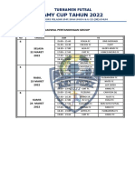 JADWAL TURNAMENT AMI CUP 2022 Tanggal 22-24 FIX