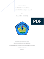 Laporan Praktikum Kuis Interaktif Dengan Powerpoint: (Tugas Praktikum Mata Kuliah Pembelajaran Berbasis TIK)