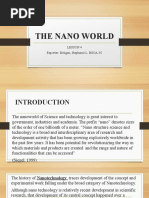 The Nano World: Lesson 4 Reporter: Beligan, Stephanie L. BSOA 3C