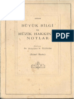 Konfüçyüs Felsefesi - Büyük Bilgi Ve Müzik Hakkında Notlar - Dr. Muhaddere Nabi Özerdim - PDF Kitap İndir