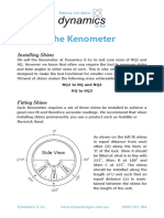 Kenometer Shim Kit Instructions