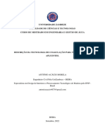 Universidade Zambeze Faculdade de Ciências E Tecnologias Curso de Mestrado em Engenharia E Gestão de Água