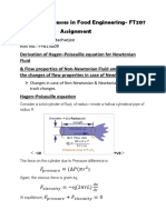 Transfer Processes in Food Engineering-FT207 Assignment: Name: Ayan Bhattacharjee Roll No.: FPB15009