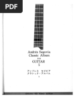 A. SEGOVIA Classic Album for Guitar 10冊 A. SEGOVIA Classic Album for Guitar 10冊 SEGOVIA,ANDRES