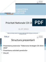 Prioritati Nationale CDI 2014-2020