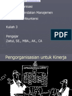 Struktur Organisasi Sistem Pengendalian Manajemen Departemen Akuntansi Kuliah 3 Pengajar Zaitul, SE., MBA., AK., CA