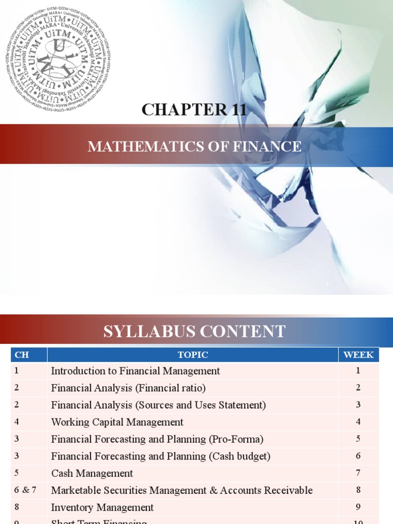 FIN 242 Chapter 10 (Mathematic of Finance) | PDF | Present Value ...