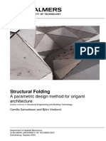 Structural Folding: A Parametric Design Method For Origami Architecture