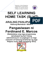 Self Learning Home Task (SLHT) : Araling Panlipunan 6