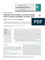 Integration Between Different Construction Bidding Models To Improve Profitability and Reduce Prices