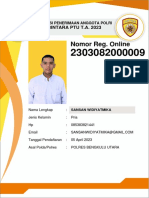 Nomor Reg. Online: Bintara Ptu T.A. 2023