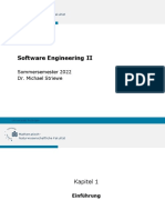 Software Engineering II: Sommersemester 2022 Dr. Michael Striewe