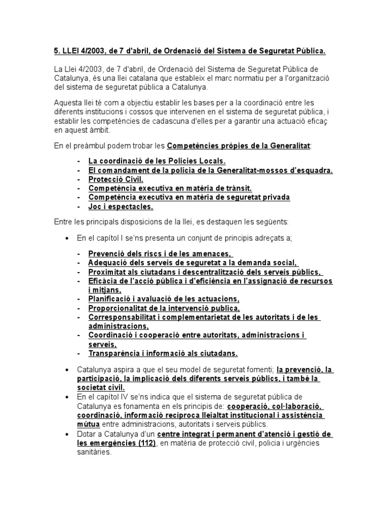 Llei 4 2003 Comarcal