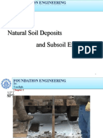 Natural Soil Deposits and Subsoil Exploration: Dr. Toufigh
