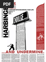 A Ransom Note Regarding Your Life: ... and Undermine